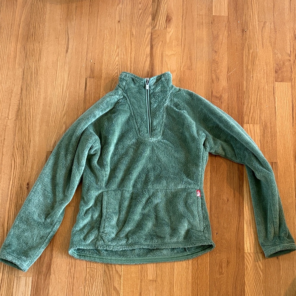 Cozy Green Half-Zip Fleece Pullover The North Face